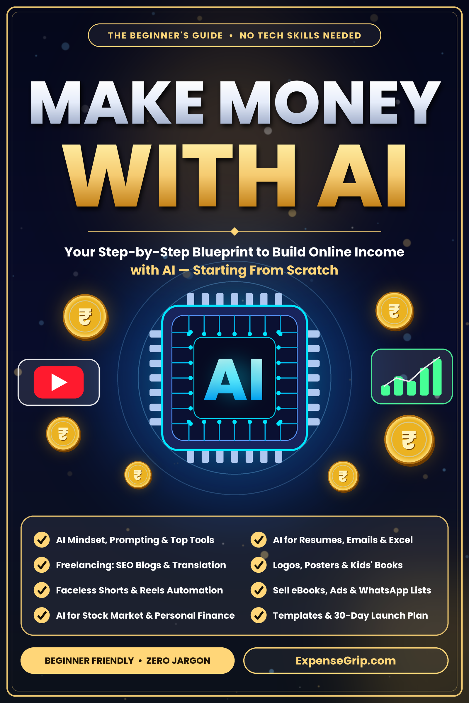 Make Money With AI: The Complete Step-by-Step Blueprint for Beginners